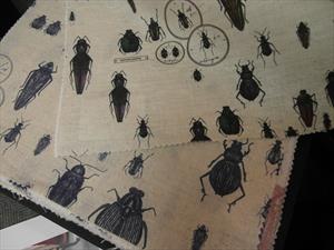 Ткани Tradescant and Son коллекция Ehtomologie, ткани с жуками