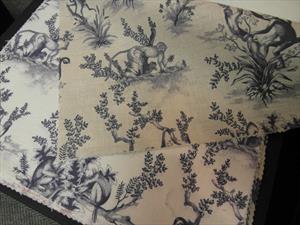 Ткани Tradescant and Son коллекция Cymepaye Toile De Jouy обезьяны и лемуры